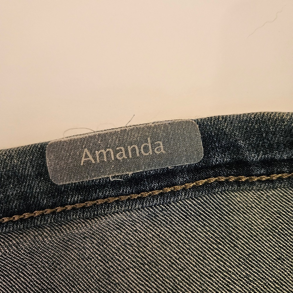 Gloria Vanderbilt Amanda High Rise Tapered Jeans Medium Wash Womens Plus 24W - Picture 7 of 9